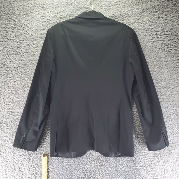 7 Diamonds Suit Mens Medium Black 2-Button Tailored Fit Stretch Blazer - Picture 9 of 10